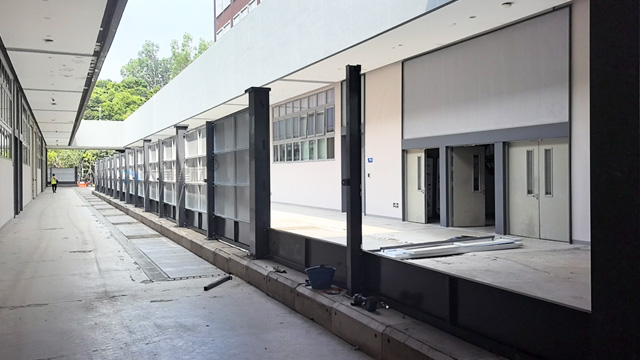 A型鋼結構圍擋-深圳項目工程圍擋工程案例