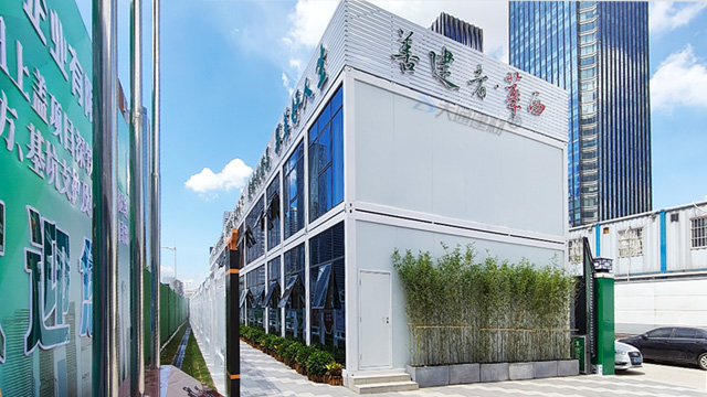 工地辦公區板房-工地集裝箱房屋-活動板房工程案例